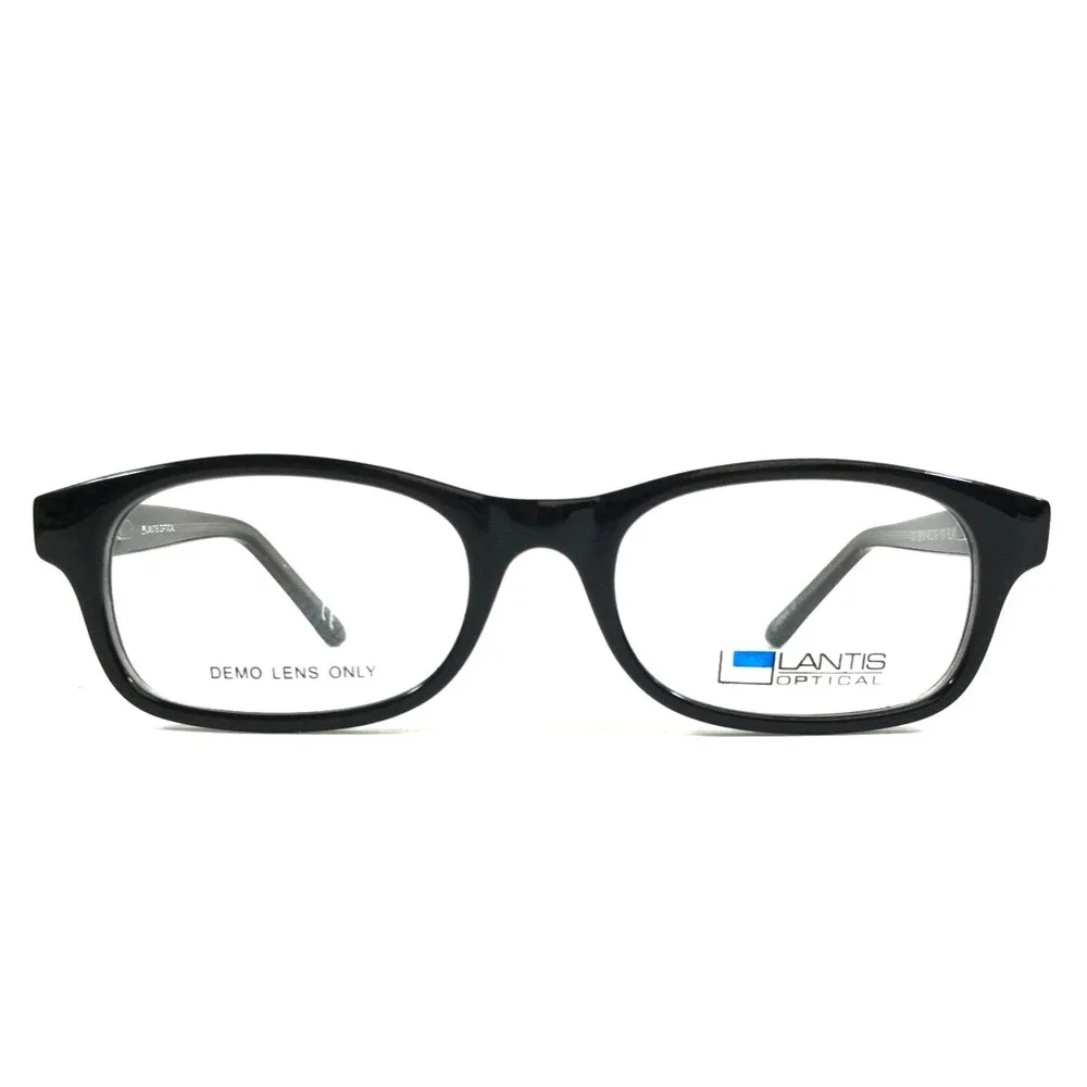 Lantis Optical Eyeglasses Frames CS L8018 BLK Black Rectangle Full Rim 45-16-130